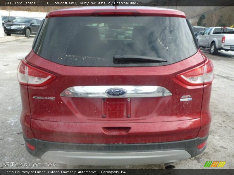 Ruby Red Metallic / Charcoal Black 2013 Ford Escape SEL 1.6L EcoBoost 4WD