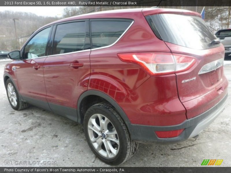 Ruby Red Metallic / Charcoal Black 2013 Ford Escape SEL 1.6L EcoBoost 4WD