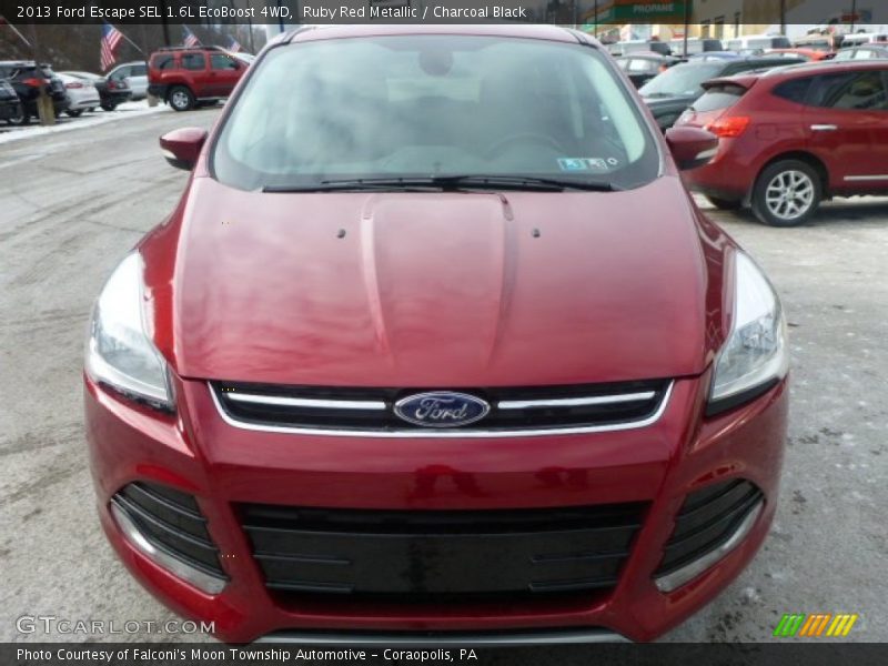 Ruby Red Metallic / Charcoal Black 2013 Ford Escape SEL 1.6L EcoBoost 4WD