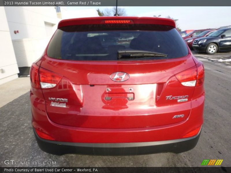Garnet Red / Taupe 2013 Hyundai Tucson Limited AWD