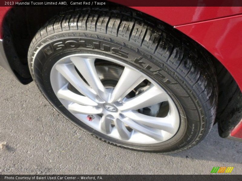 Garnet Red / Taupe 2013 Hyundai Tucson Limited AWD