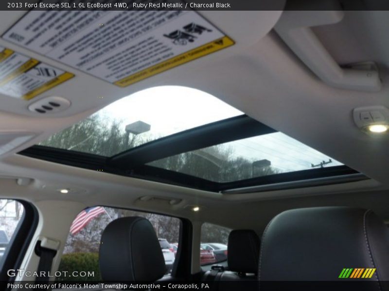 Ruby Red Metallic / Charcoal Black 2013 Ford Escape SEL 1.6L EcoBoost 4WD