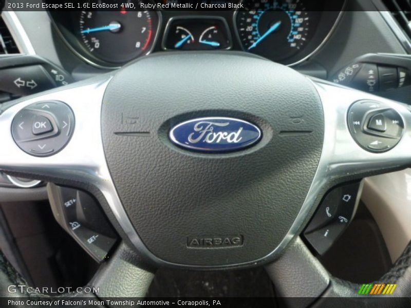 Ruby Red Metallic / Charcoal Black 2013 Ford Escape SEL 1.6L EcoBoost 4WD