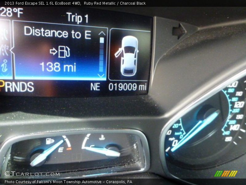 Ruby Red Metallic / Charcoal Black 2013 Ford Escape SEL 1.6L EcoBoost 4WD