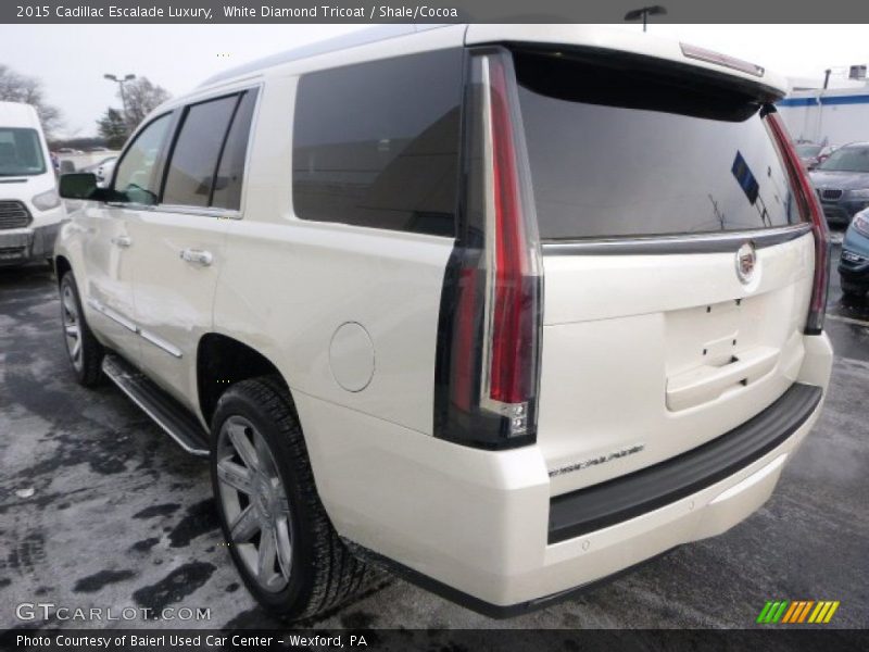 White Diamond Tricoat / Shale/Cocoa 2015 Cadillac Escalade Luxury