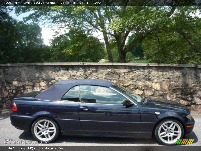 Monaco Blue Metallic / Grey 2006 BMW 3 Series 330i Convertible