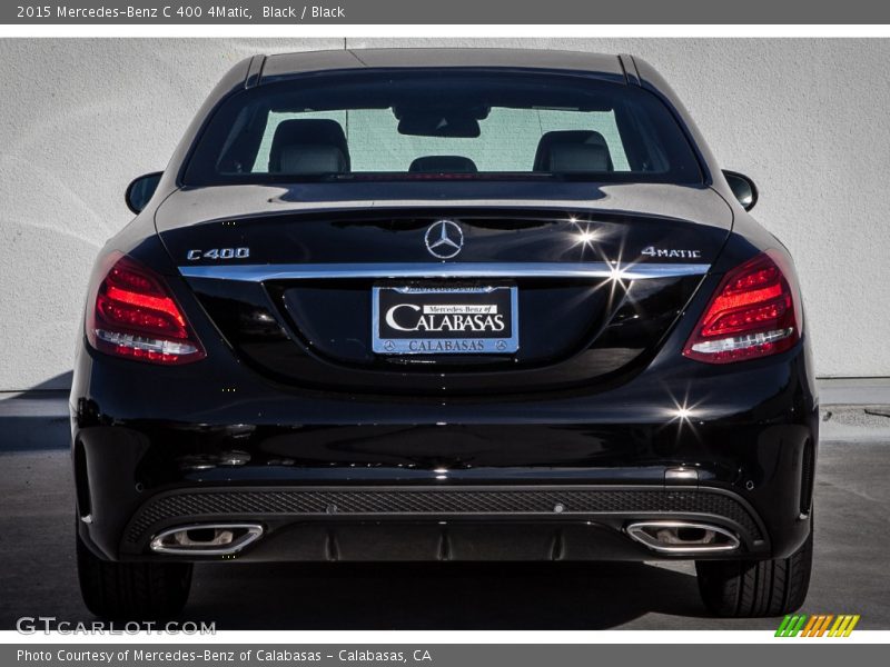 Black / Black 2015 Mercedes-Benz C 400 4Matic