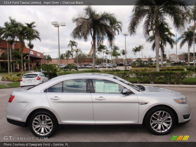 Ingot Silver / Charcoal Black 2014 Ford Taurus Limited