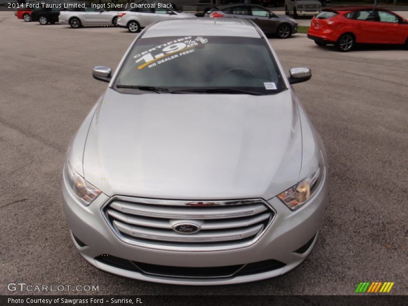 Ingot Silver / Charcoal Black 2014 Ford Taurus Limited