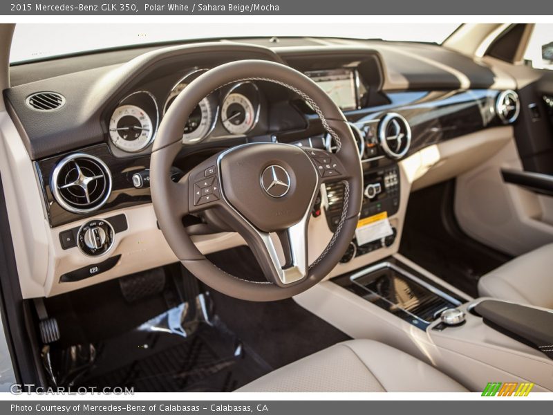 Polar White / Sahara Beige/Mocha 2015 Mercedes-Benz GLK 350