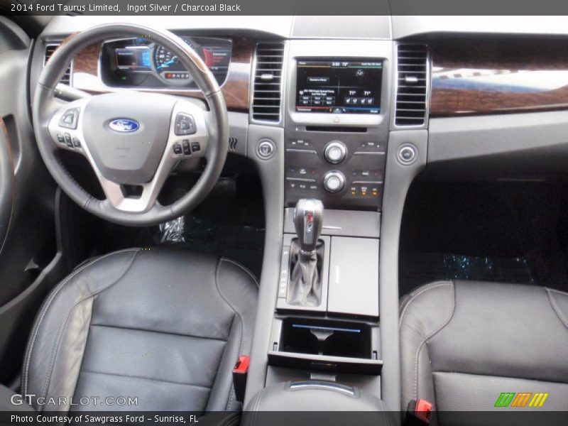 Ingot Silver / Charcoal Black 2014 Ford Taurus Limited
