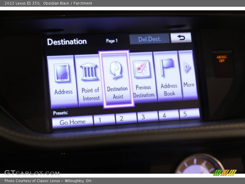 Obsidian Black / Parchment 2013 Lexus ES 350