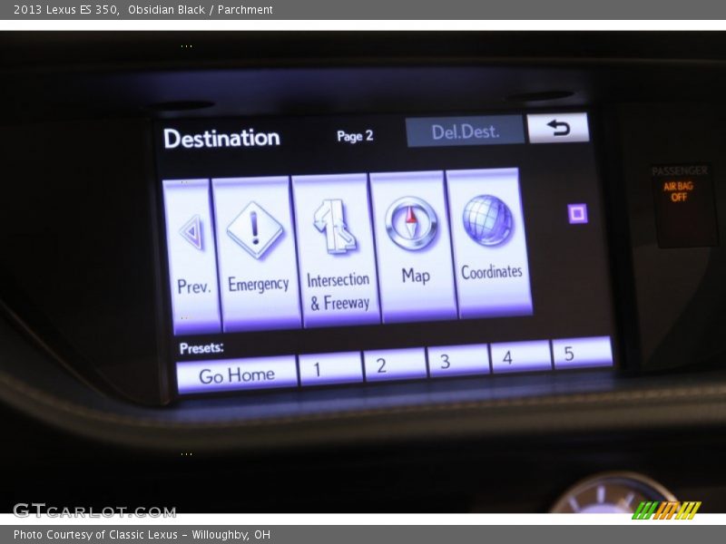 Obsidian Black / Parchment 2013 Lexus ES 350