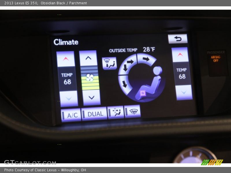 Obsidian Black / Parchment 2013 Lexus ES 350