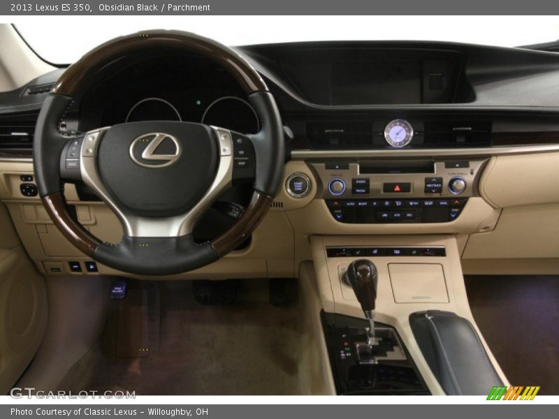 Obsidian Black / Parchment 2013 Lexus ES 350