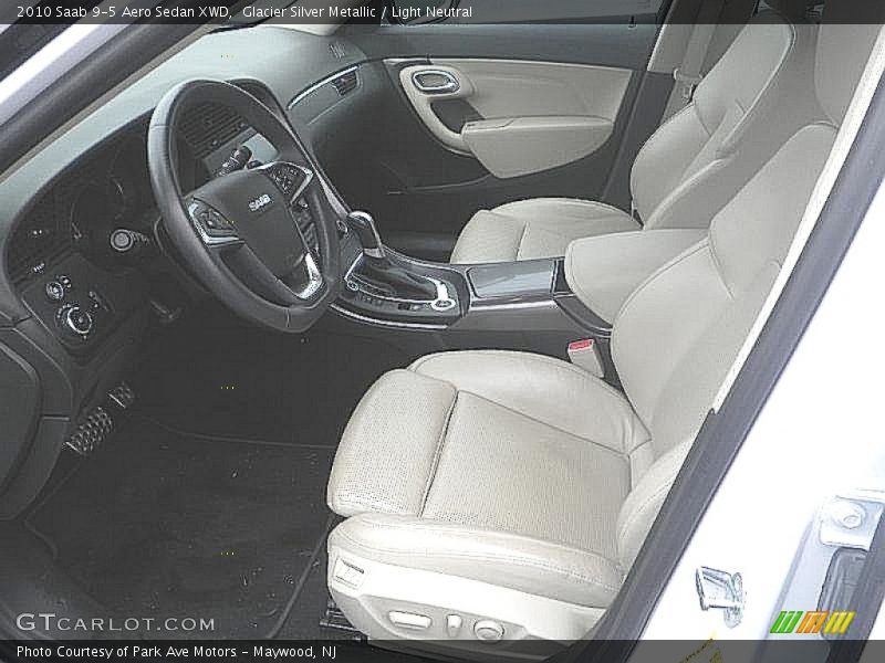 Glacier Silver Metallic / Light Neutral 2010 Saab 9-5 Aero Sedan XWD