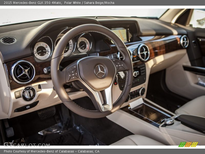 Polar White / Sahara Beige/Mocha 2015 Mercedes-Benz GLK 350 4Matic