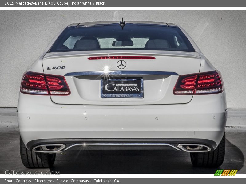 Polar White / Black 2015 Mercedes-Benz E 400 Coupe
