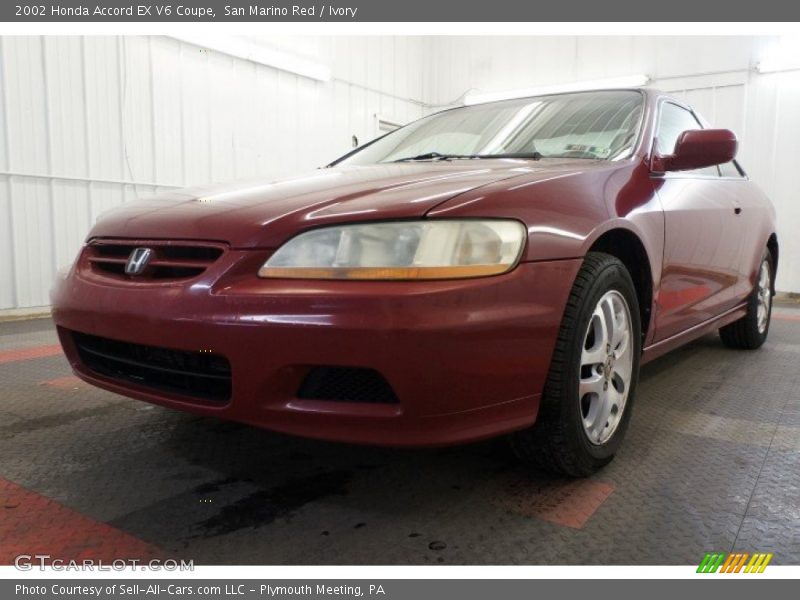 San Marino Red / Ivory 2002 Honda Accord EX V6 Coupe