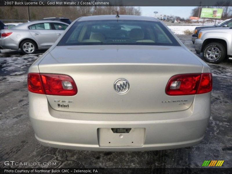 Gold Mist Metallic / Cocoa/Cashmere 2007 Buick Lucerne CX
