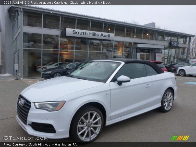 Glacier White Metallic / Black 2015 Audi A3 2.0 Prestige quattro Cabriolet