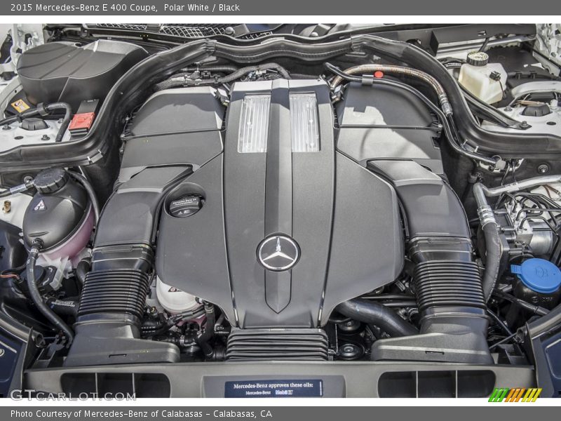 Polar White / Black 2015 Mercedes-Benz E 400 Coupe