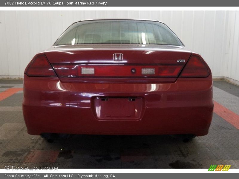 San Marino Red / Ivory 2002 Honda Accord EX V6 Coupe