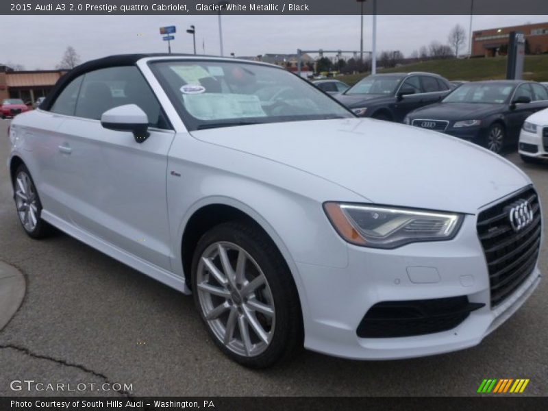 Glacier White Metallic / Black 2015 Audi A3 2.0 Prestige quattro Cabriolet