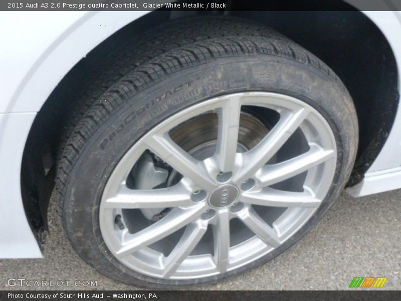 Glacier White Metallic / Black 2015 Audi A3 2.0 Prestige quattro Cabriolet