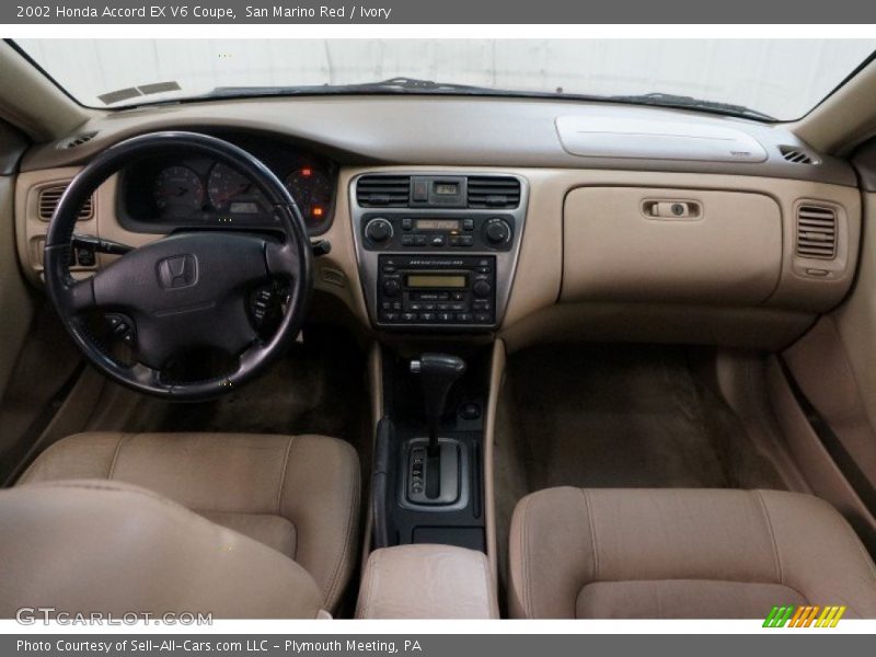 San Marino Red / Ivory 2002 Honda Accord EX V6 Coupe