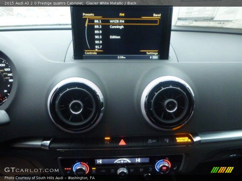 Glacier White Metallic / Black 2015 Audi A3 2.0 Prestige quattro Cabriolet