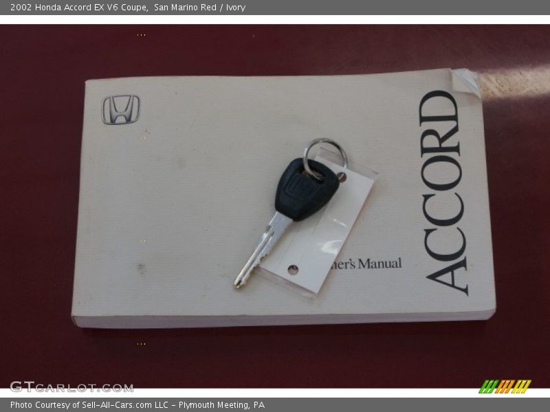 San Marino Red / Ivory 2002 Honda Accord EX V6 Coupe