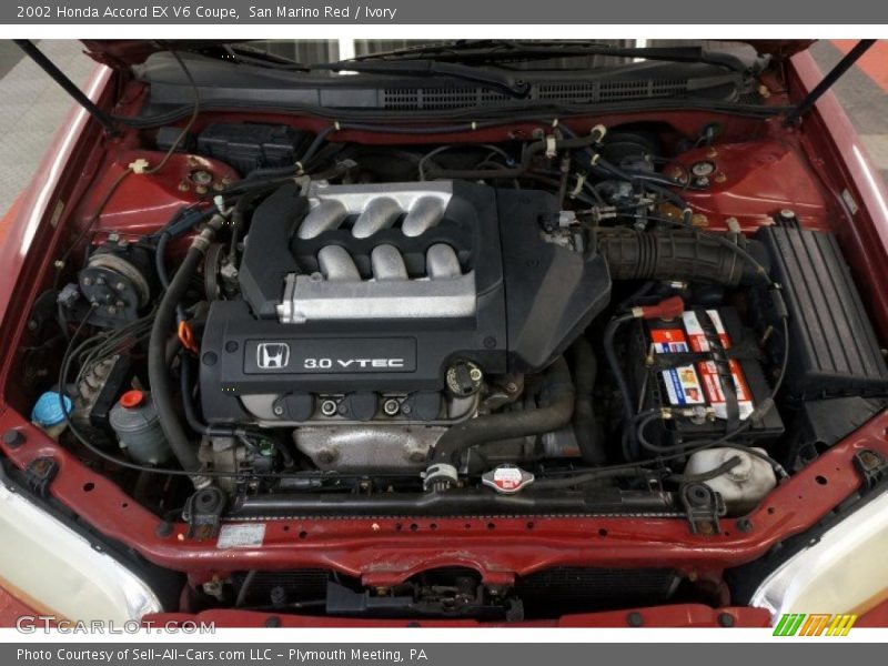 San Marino Red / Ivory 2002 Honda Accord EX V6 Coupe