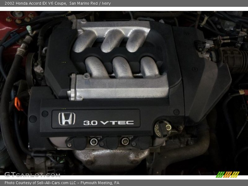 San Marino Red / Ivory 2002 Honda Accord EX V6 Coupe