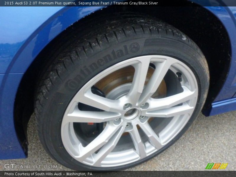 Sepang Blue Pearl / Titanium Gray/Black Silver 2015 Audi S3 2.0T Premium Plus quattro