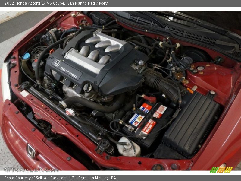 San Marino Red / Ivory 2002 Honda Accord EX V6 Coupe