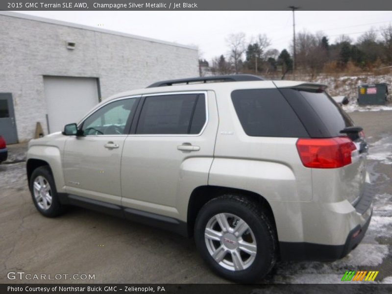 Champagne Silver Metallic / Jet Black 2015 GMC Terrain SLE AWD