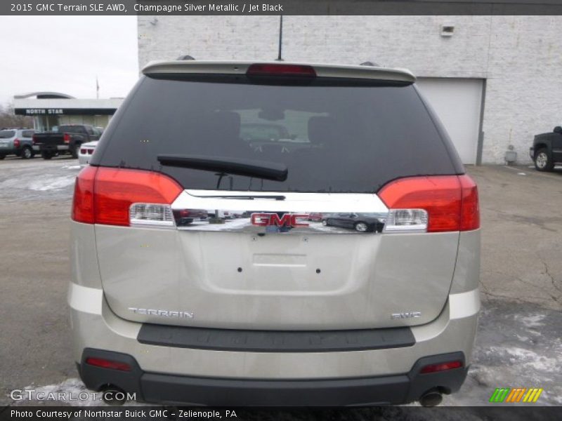 Champagne Silver Metallic / Jet Black 2015 GMC Terrain SLE AWD