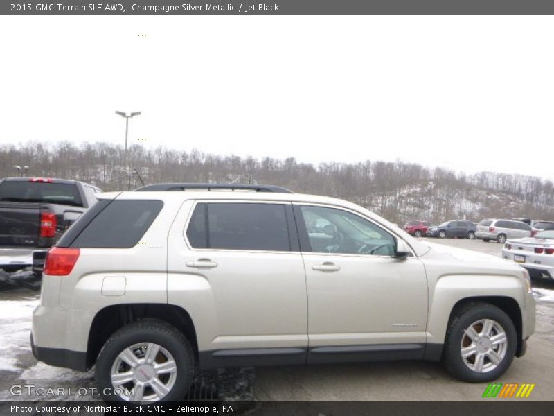 Champagne Silver Metallic / Jet Black 2015 GMC Terrain SLE AWD