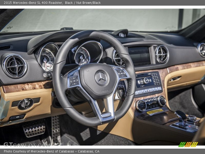 Black / Nut Brown/Black 2015 Mercedes-Benz SL 400 Roadster