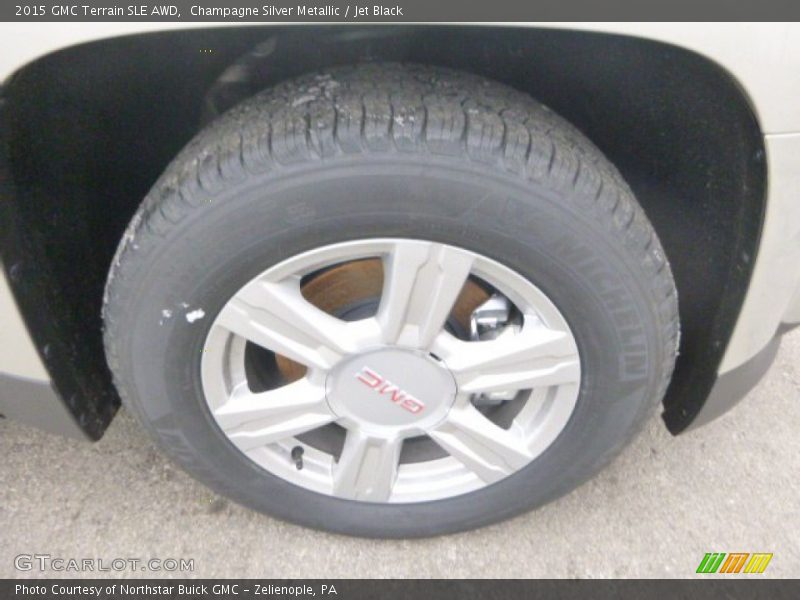 Champagne Silver Metallic / Jet Black 2015 GMC Terrain SLE AWD