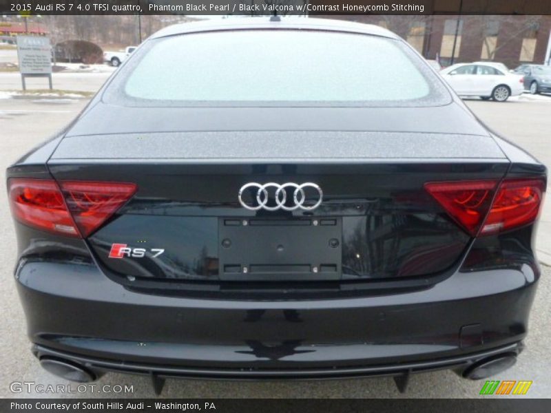 Phantom Black Pearl / Black Valcona w/Contrast Honeycomb Stitching 2015 Audi RS 7 4.0 TFSI quattro