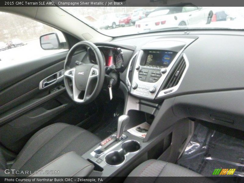 Champagne Silver Metallic / Jet Black 2015 GMC Terrain SLE AWD