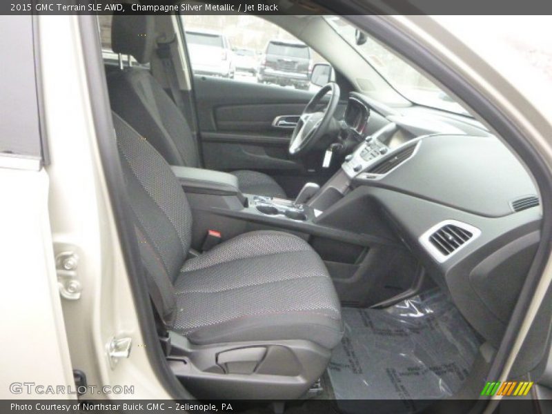 Champagne Silver Metallic / Jet Black 2015 GMC Terrain SLE AWD