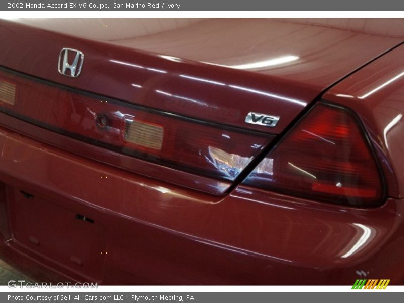 San Marino Red / Ivory 2002 Honda Accord EX V6 Coupe