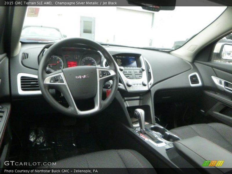 Champagne Silver Metallic / Jet Black 2015 GMC Terrain SLE AWD