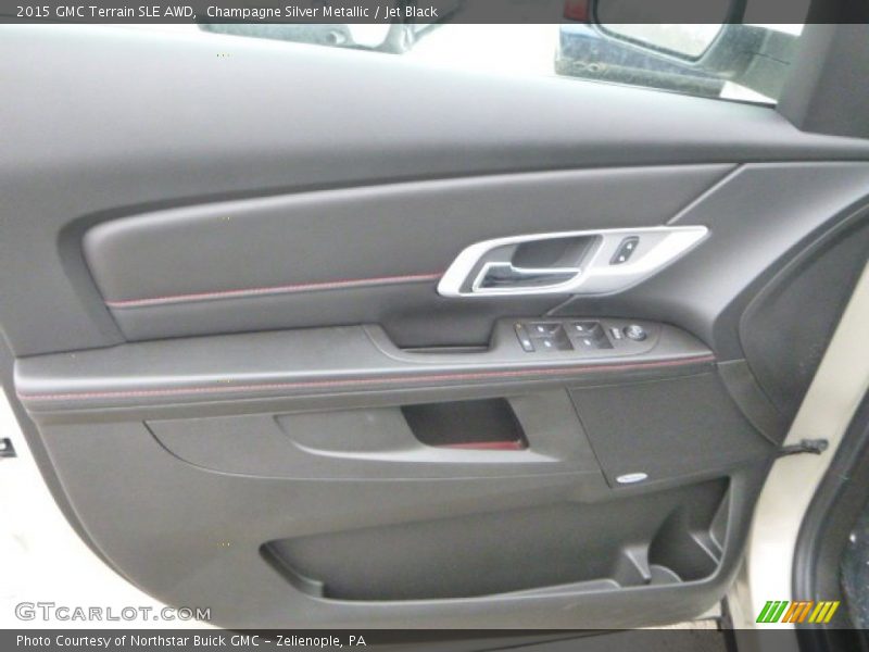 Champagne Silver Metallic / Jet Black 2015 GMC Terrain SLE AWD