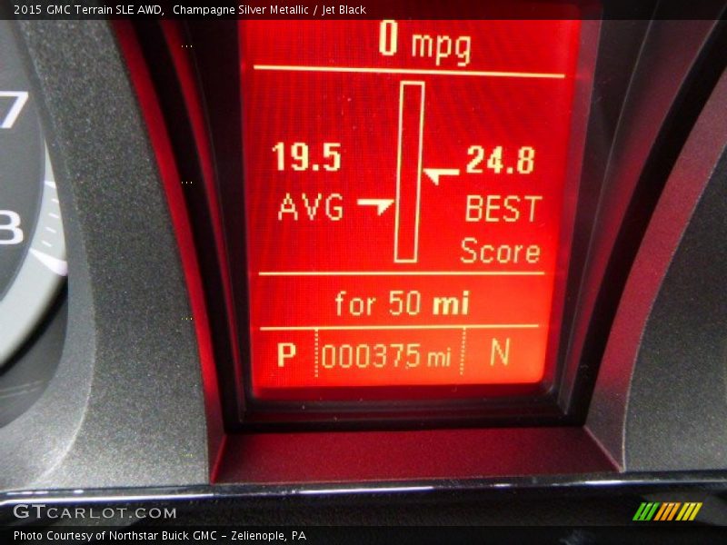 Champagne Silver Metallic / Jet Black 2015 GMC Terrain SLE AWD