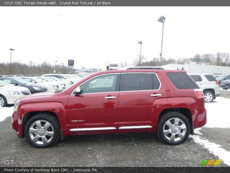 Crystal Red Tintcoat / Jet Black 2015 GMC Terrain Denali AWD