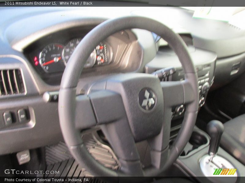 White Pearl / Black 2011 Mitsubishi Endeavor LS